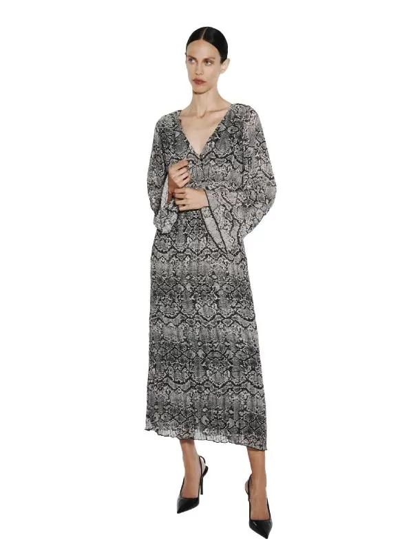 Rochie de seară Zara M | Gri, Maxi