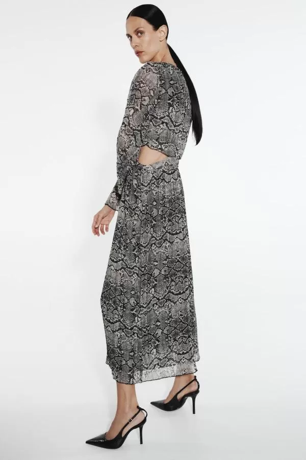Rochie de seară Zara M | Gri, Maxi - Image 2