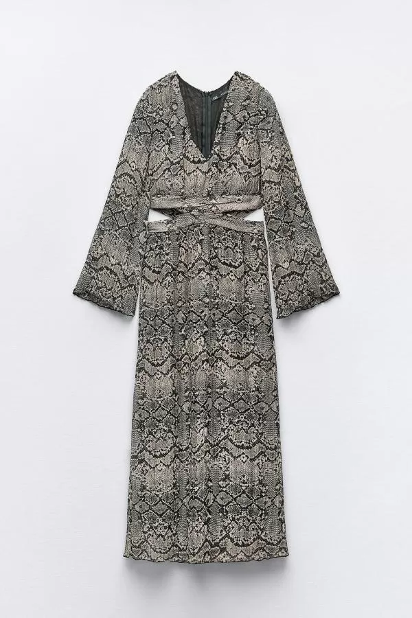 Rochie de seară Zara M | Gri, Maxi - Image 7