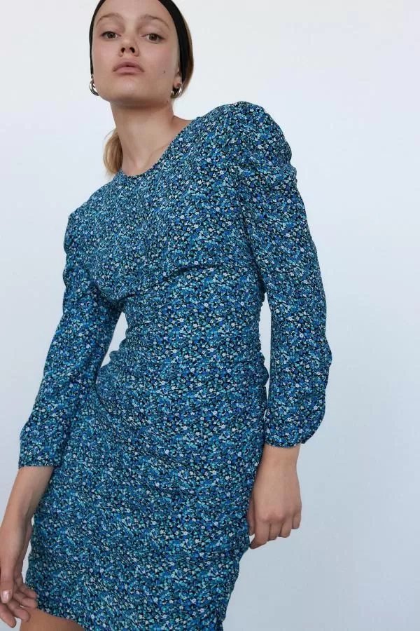 Rochie de seară Zara EU 36 | Albastru, Mini, Vâscoză - Image 3