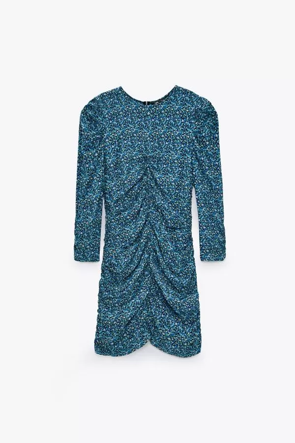 Rochie de seară Zara EU 36 | Albastru, Mini, Vâscoză - Image 4