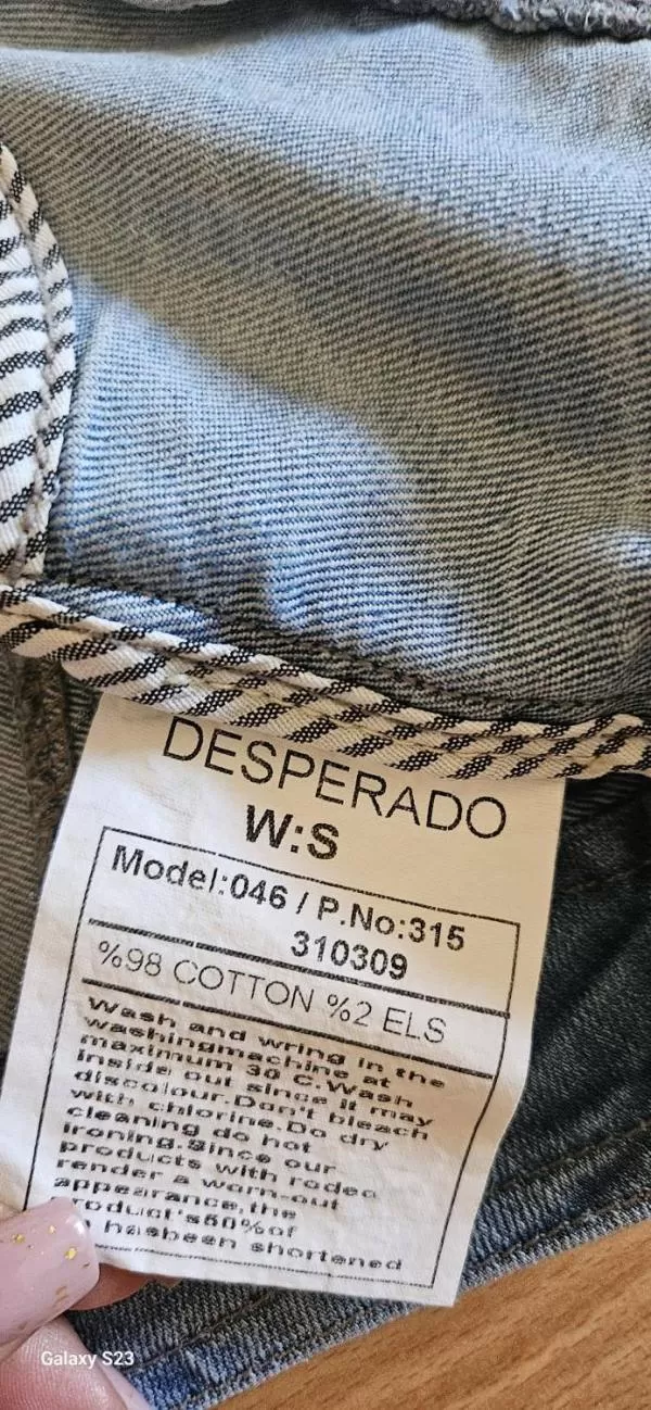 Vestă Desperado EU 36 | Albastru, Fără glugă, Denim - Image 6