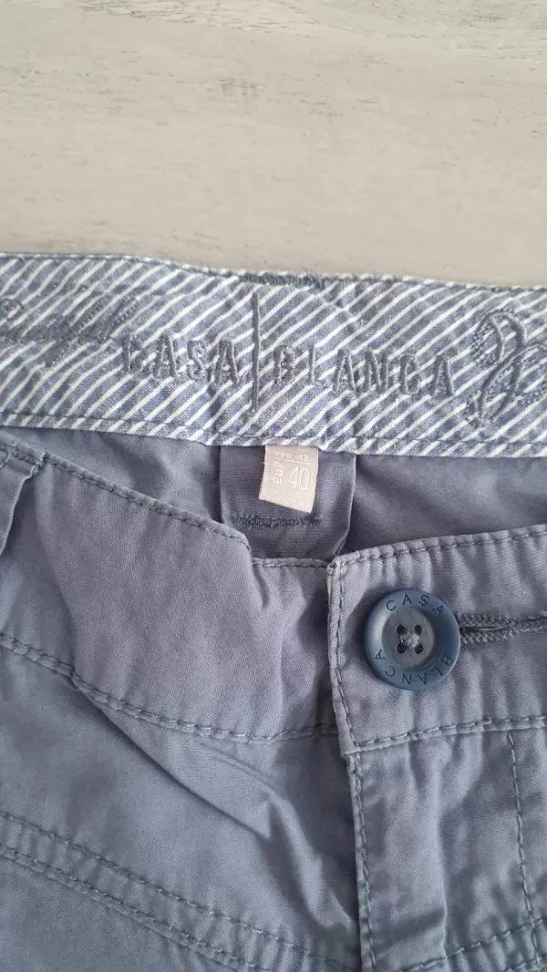 Pantaloni Casa Blanca EU 40 | Gri, Scurți, Bumbac - Image 5