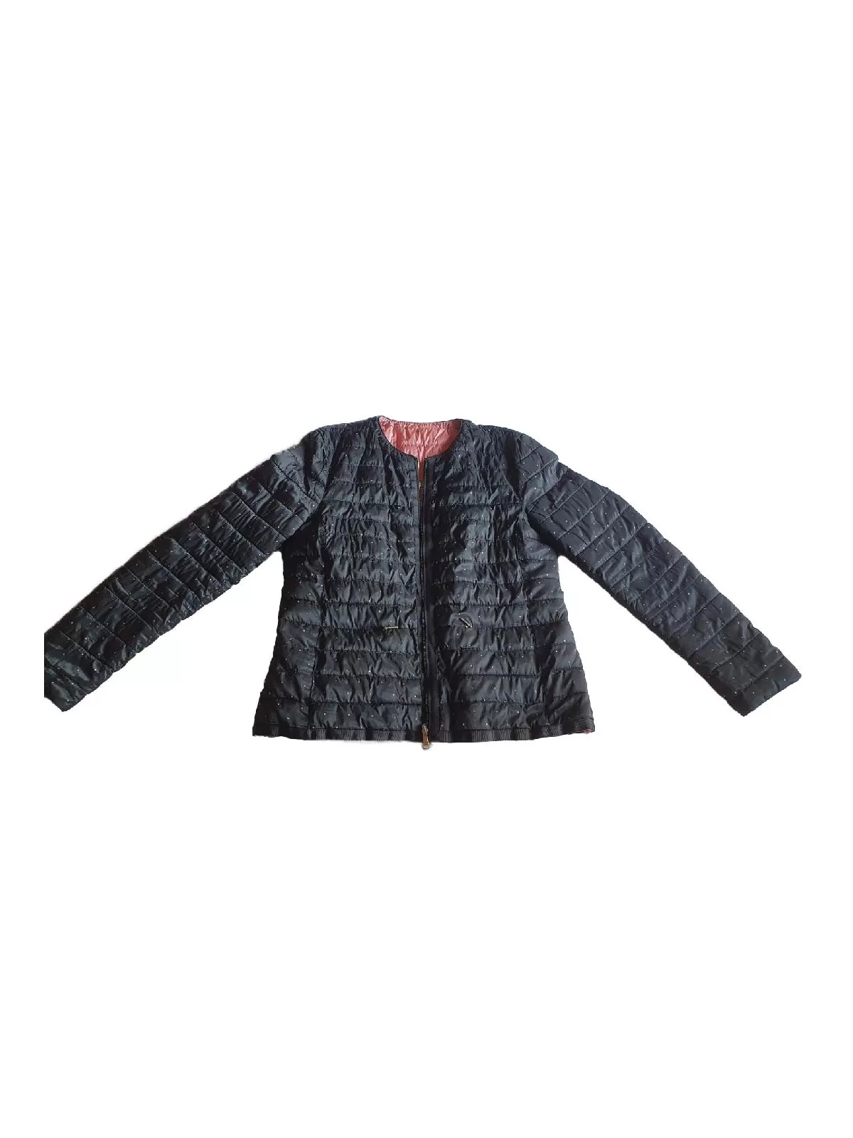 Geacă matlasată Massimo Dutti EU 38 | Roz, Fără glugă, Buline & Imprimeuri mici, Poliester