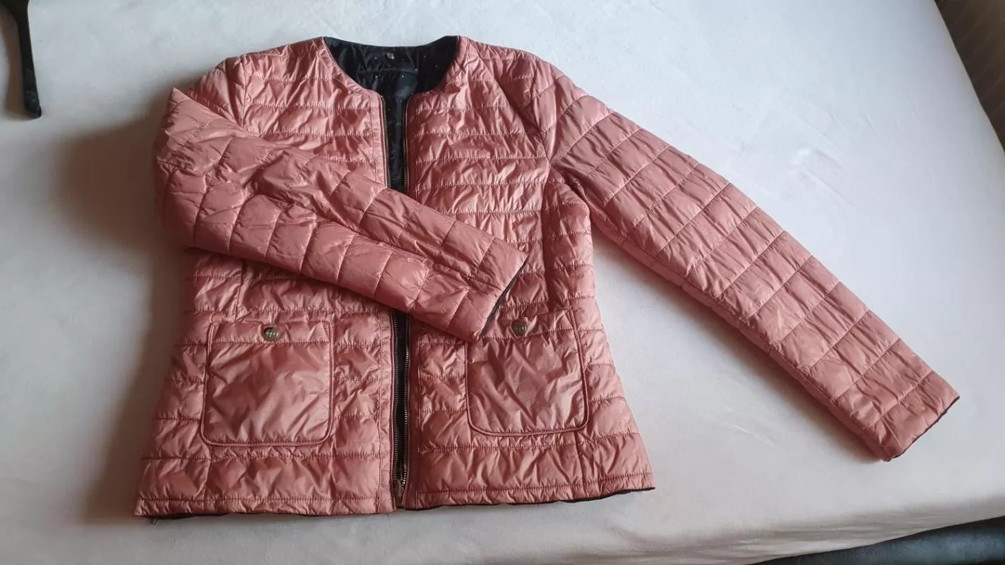 Geacă matlasată Massimo Dutti EU 38 | Roz, Fără glugă, Buline & Imprimeuri mici, Poliester - Image 5