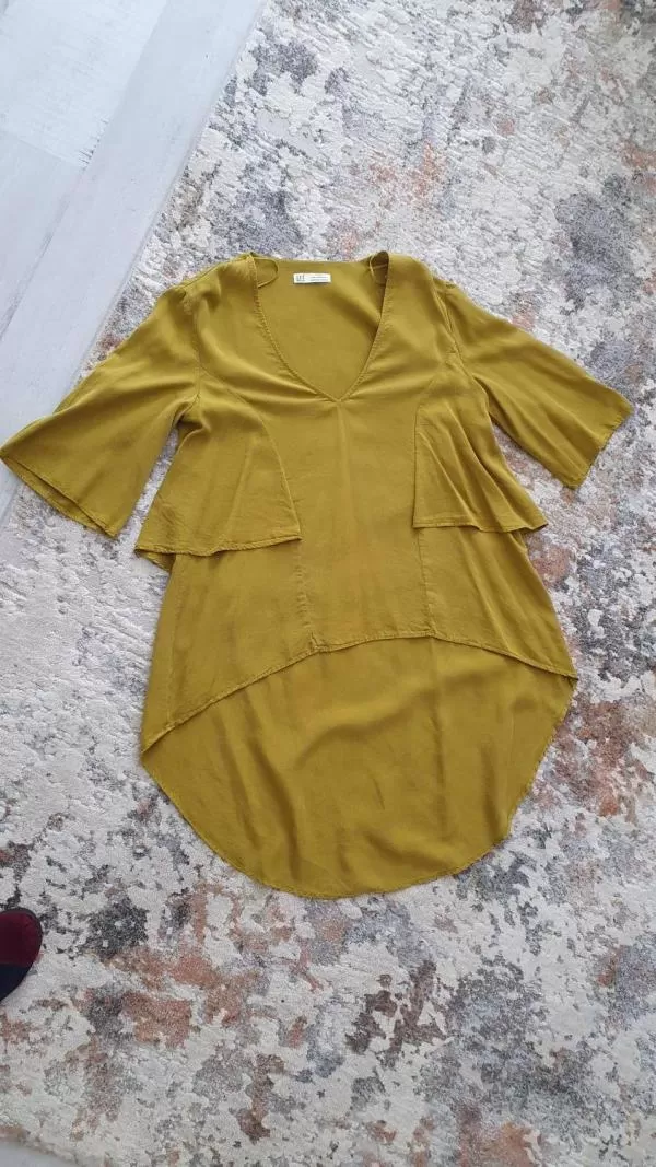 Cămașă Zara XS | Khaki, Normal, Poliester - Image 4