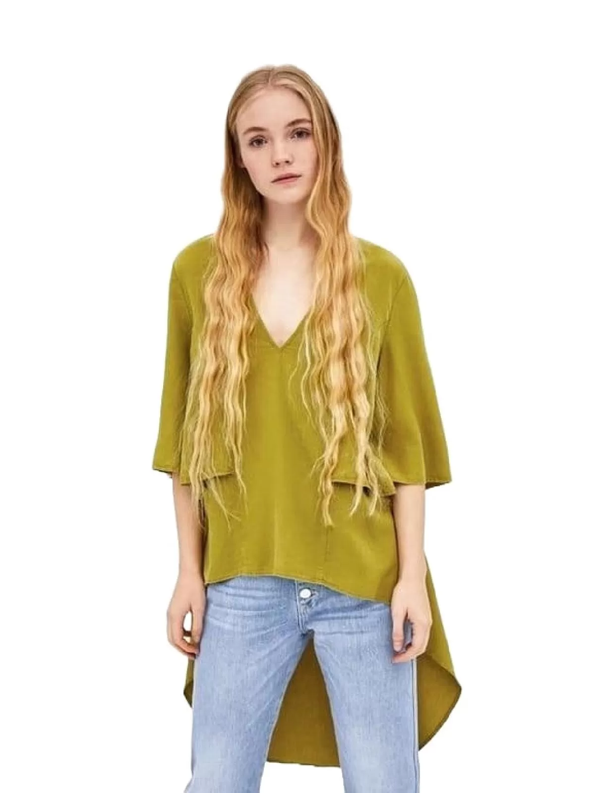 Cămașă Zara XS | Khaki, Normal, Poliester