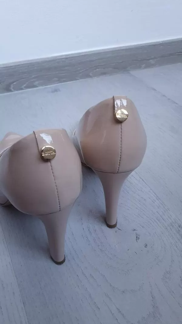 Pantofi cu toc înalt Botta EU 39 | Ivoire, Piele naturală - Image 4