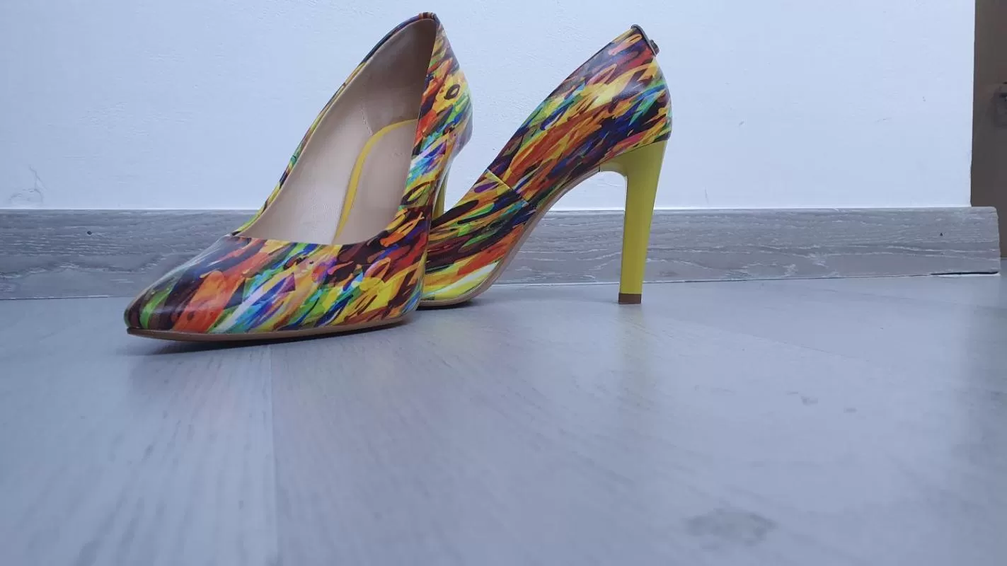 Pantofi cu toc înalt Botta EU 40 | Multicolor, Piele naturală - Image 6