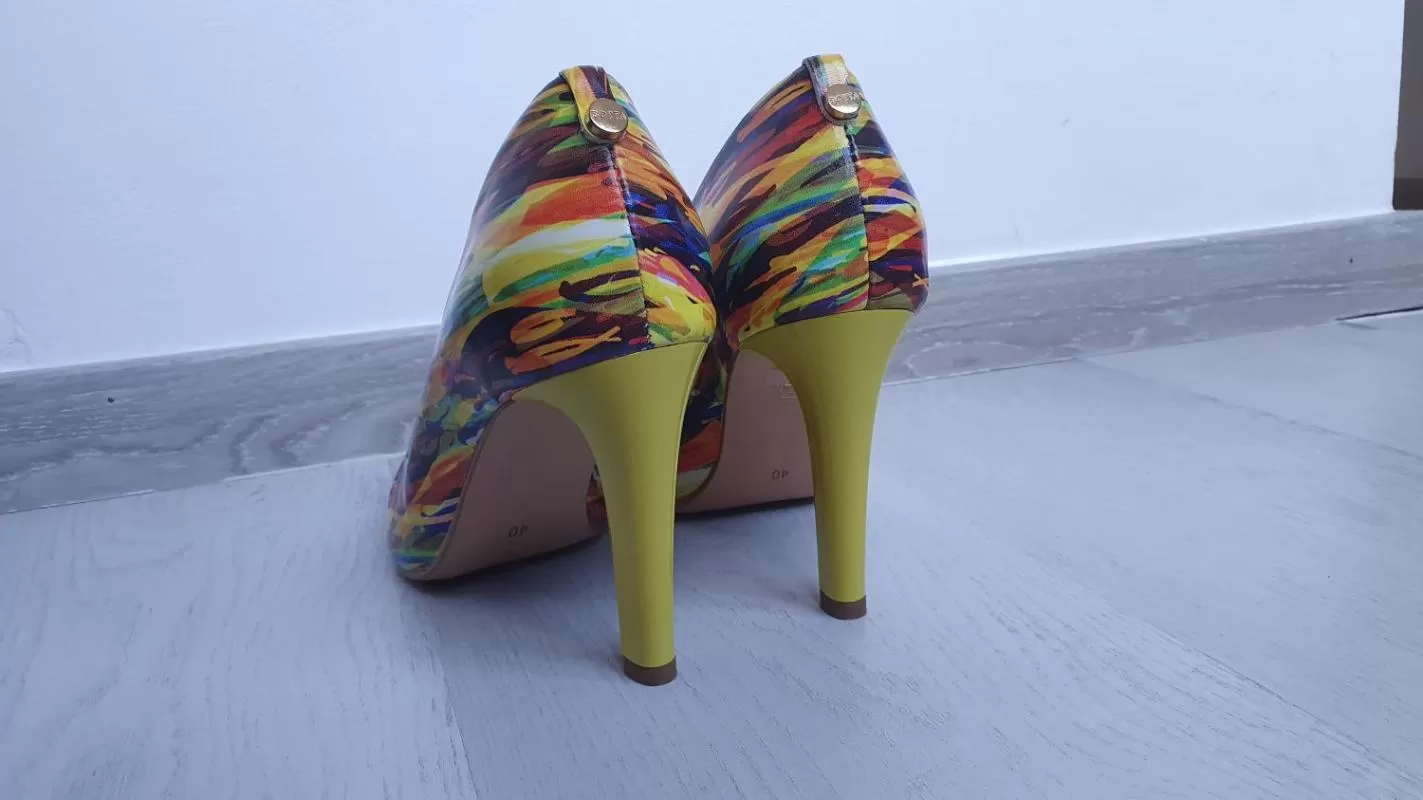 Pantofi cu toc înalt Botta EU 40 | Multicolor, Piele naturală - Image 3