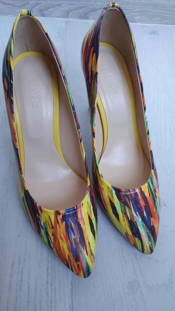 Pantofi cu toc înalt Botta EU 40 | Multicolor, Piele naturală - Image 2