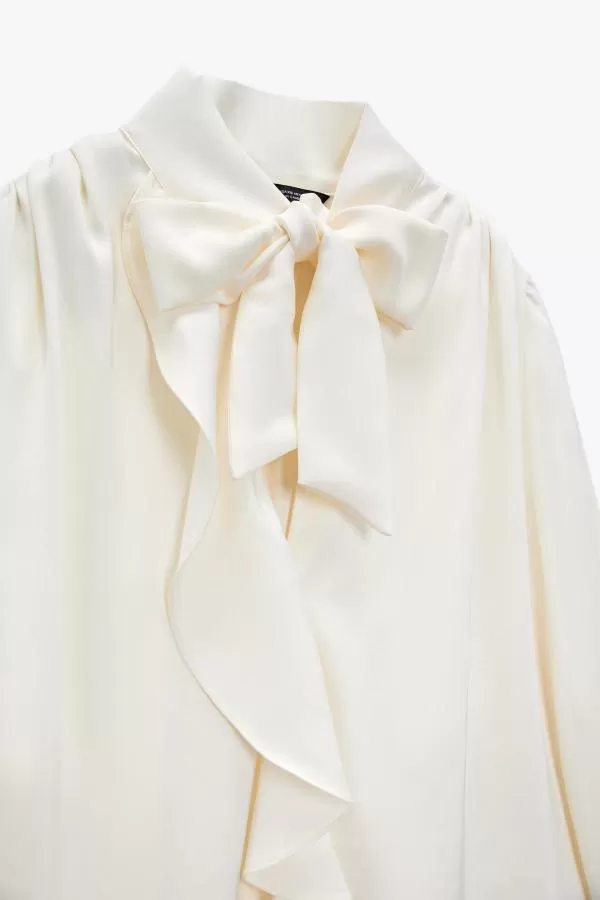 Cămașă Zara EU 36 | Crem, Normal, Poliester - Image 7