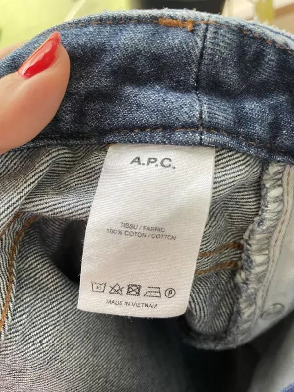 Blugi A.P.C EU 38 | Albastru, Lungi, Bumbac - Image 7