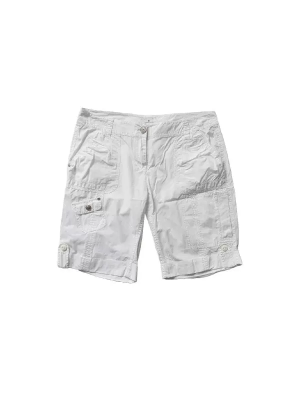 Pantaloni Tom Tailor EU 38 | Alb, Scurți, Bumbac