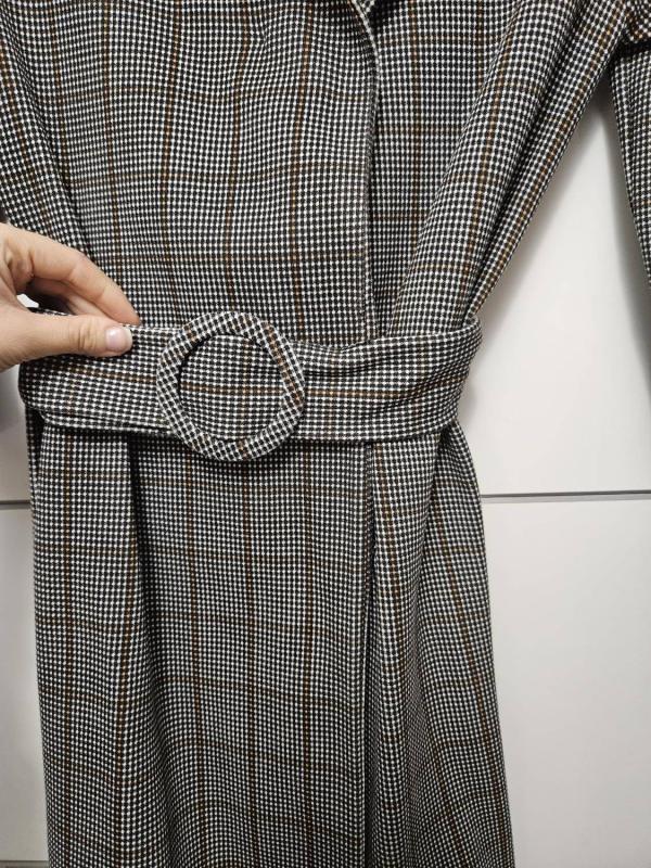 Rochie office Zara S | Gri, Mini, Bumbac - Image 9