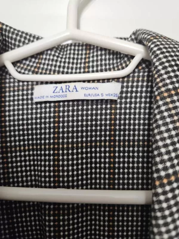 Rochie office Zara S | Gri, Mini, Bumbac - Image 10
