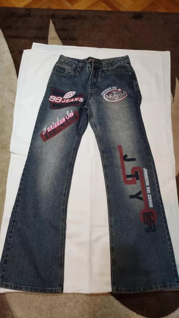 Blugi Janisdan EU 30 | Albastru, Lungi, Denim - Image 2