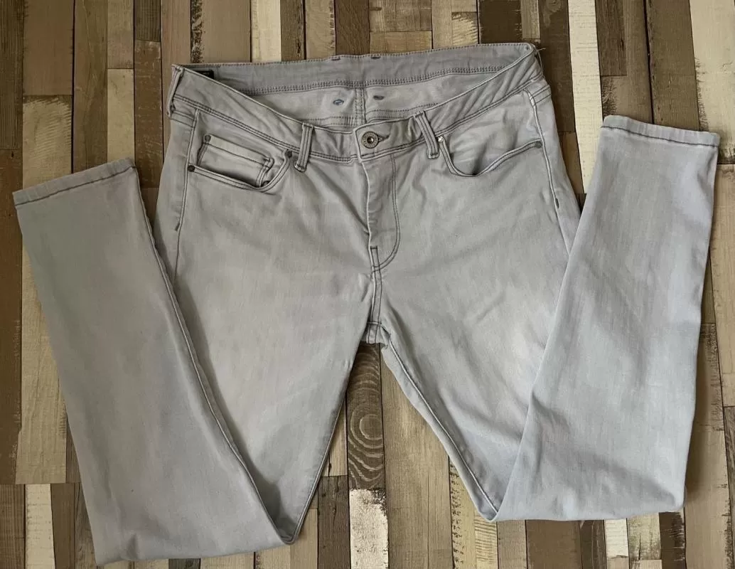 Blugi Pepe Jeans EU 38 | Gri, Lungi, Denim - Image 2