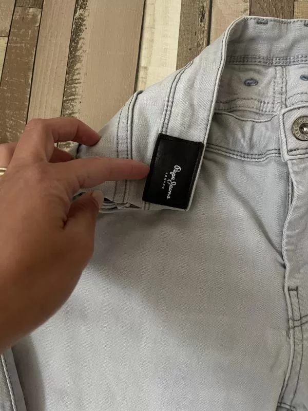 Blugi Pepe Jeans EU 38 | Gri, Lungi, Denim - Image 5