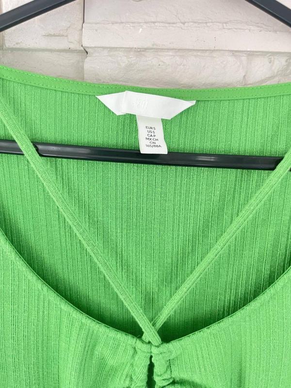 Bluză H&M EU 36 | Verde, Normal, Poliester - Image 3