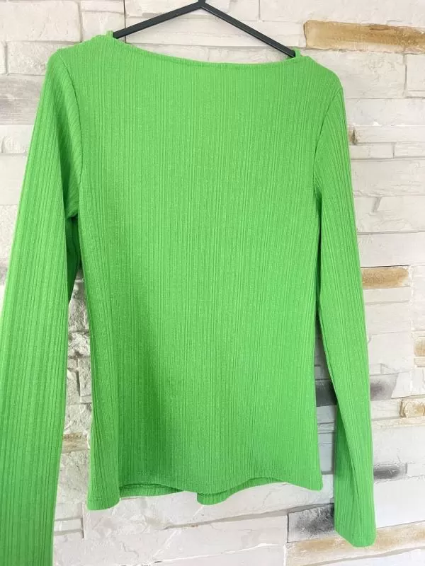 Bluză H&M EU 36 | Verde, Normal, Poliester - Image 4
