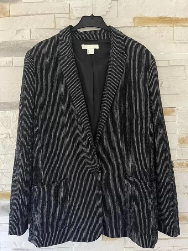 Sacou H&M EU 40 | Negru, Normal, Poliester - Image 2