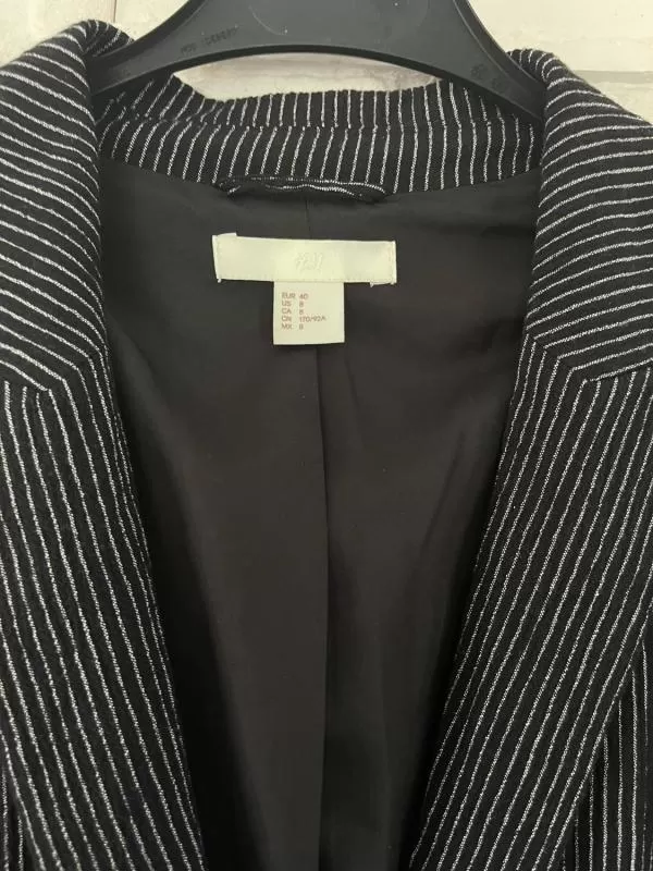 Sacou H&M EU 40 | Negru, Normal, Poliester - Image 3