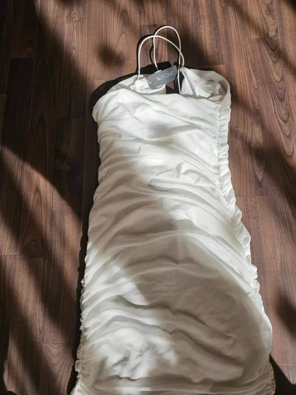 Rochie de seară NLY One S | Alb, Mini, Poliester - Image 5