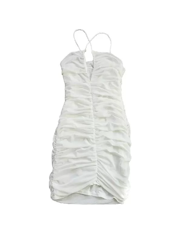 Rochie de seară NLY One S | Alb, Mini, Poliester