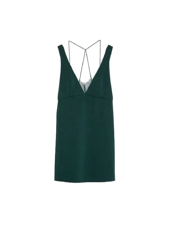 Rochie de seară Zara EU 34 | Verde, Mini