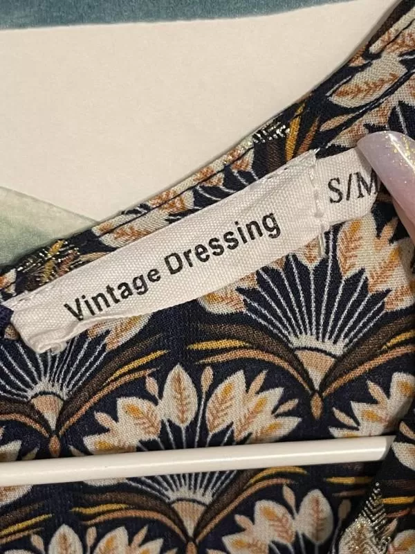 Salopetă Vintage Dressing EU 36 | Bej, Lungă, Poliester - Image 4