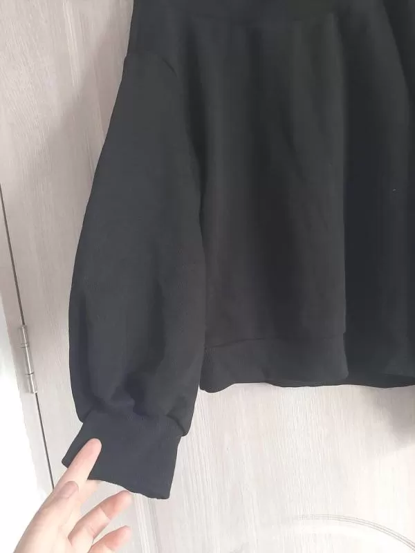 Bluză H&M S | Negru, Normal, Bumbac - Image 4