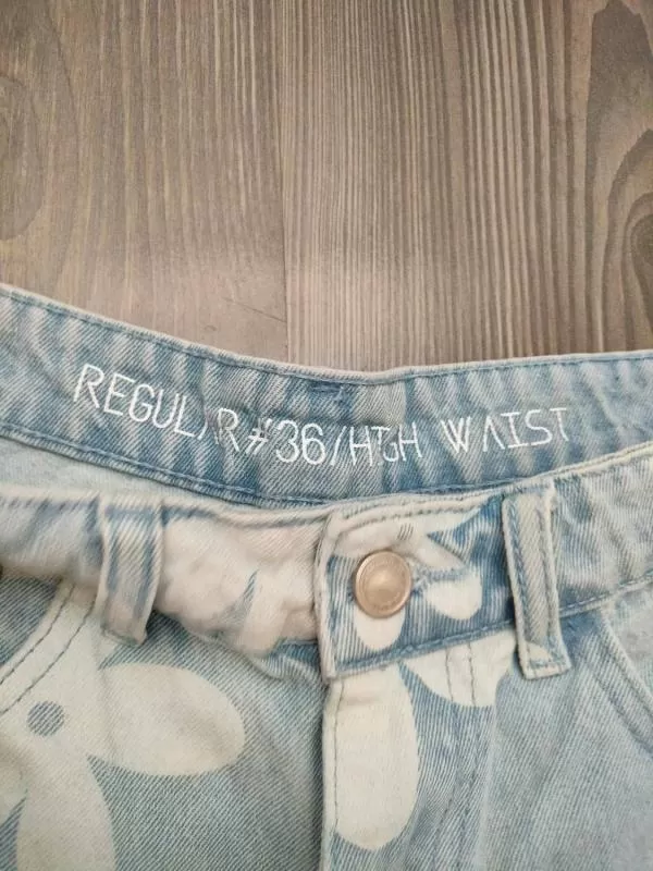 Blugi gate EU 36 | Bleu, Scurți, Denim - Image 4