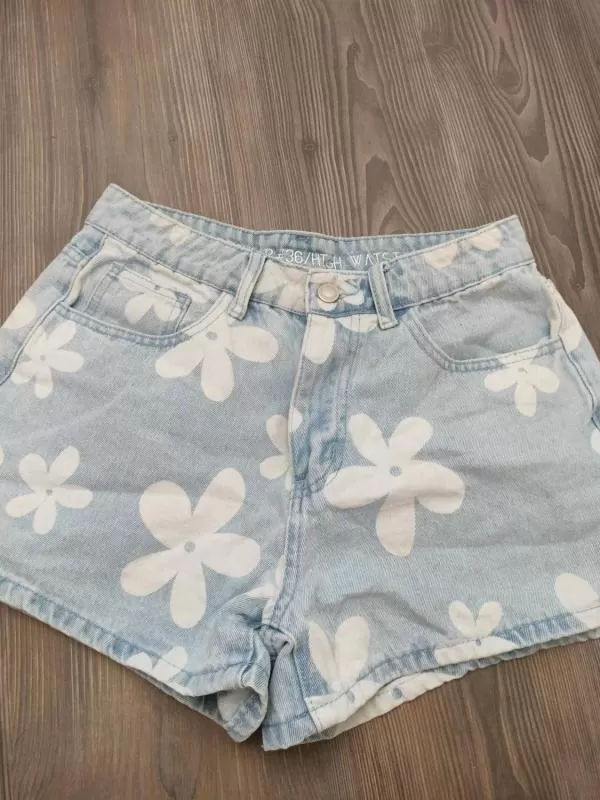 Blugi gate EU 36 | Bleu, Scurți, Denim - Image 2
