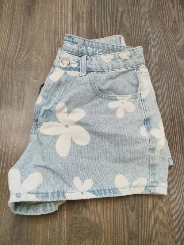 Blugi gate EU 36 | Bleu, Scurți, Denim - Image 3