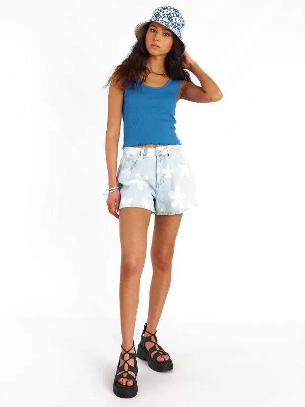 Blugi gate EU 36 | Bleu, Scurți, Denim - Image 7