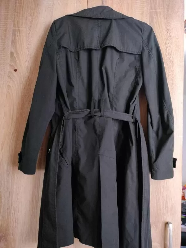 Trenci Zara EU 36 | Negru, Fără glugă, Monocrom, Elastan - Image 3