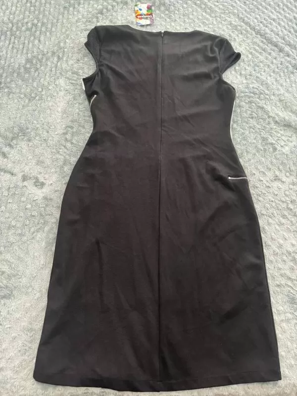 Rochie casual Desigual L | Negru, Midi, Poliester - Image 10