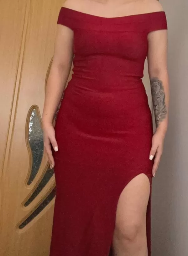 Rochie de seară Guess EU 38 | Cărămiziu, Maxi, Poliester - Image 8
