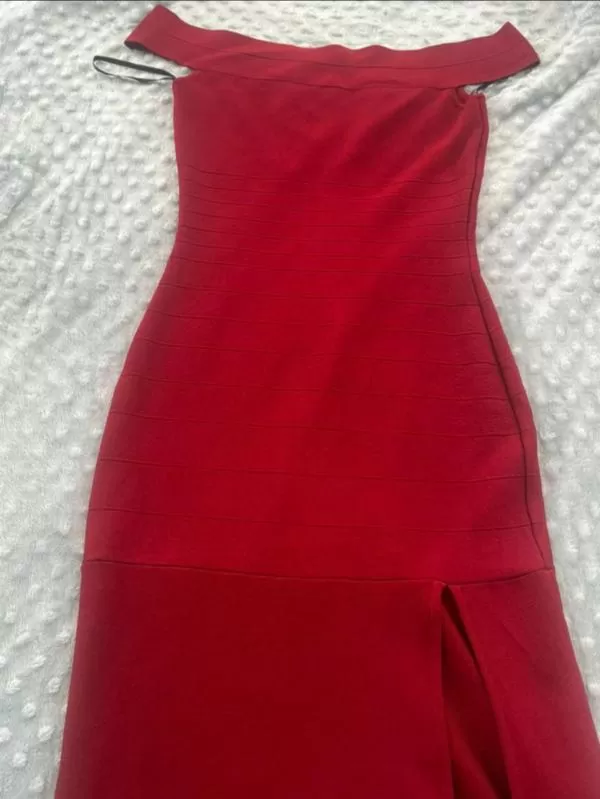 Rochie de seară Guess EU 38 | Cărămiziu, Maxi, Poliester - Image 2