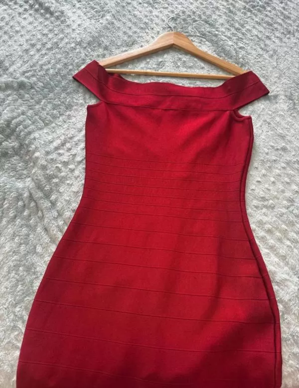 Rochie de seară Guess EU 38 | Cărămiziu, Maxi, Poliester - Image 4