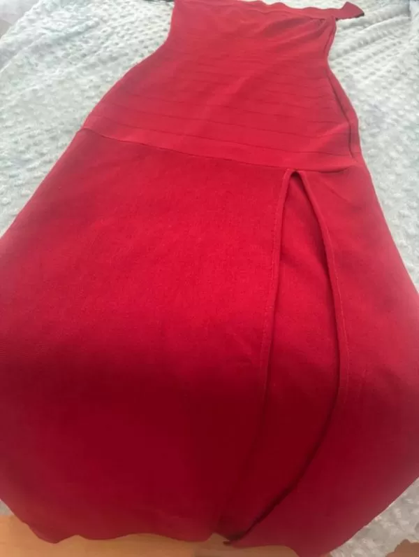 Rochie de seară Guess EU 38 | Cărămiziu, Maxi, Poliester - Image 5