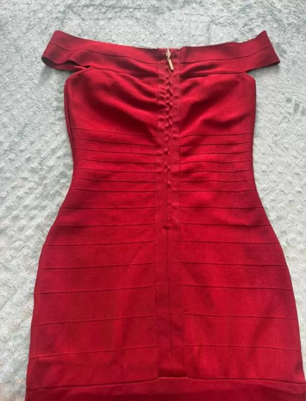 Rochie de seară Guess EU 38 | Cărămiziu, Maxi, Poliester - Image 3