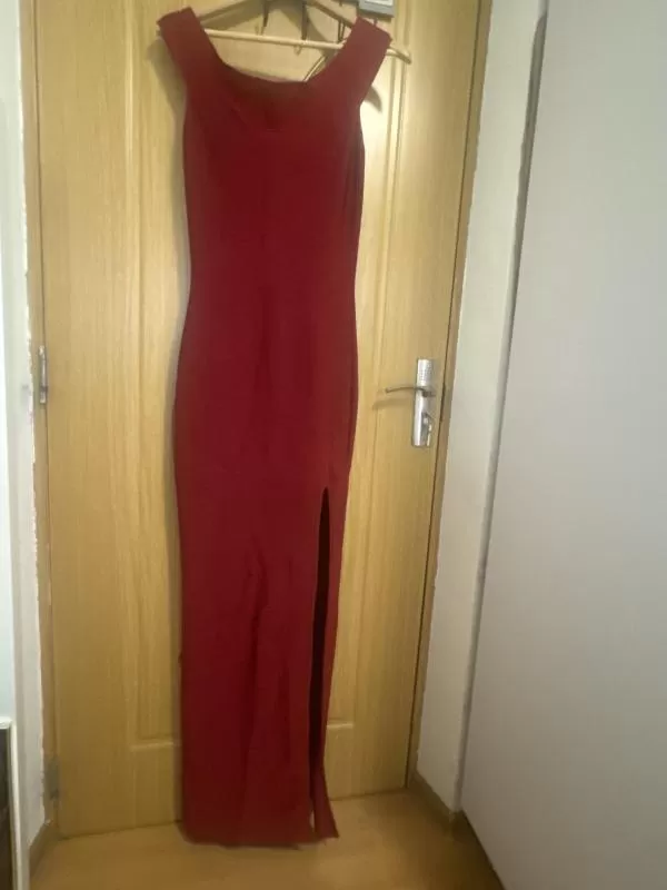 Rochie de seară Guess EU 38 | Cărămiziu, Maxi, Poliester - Image 9