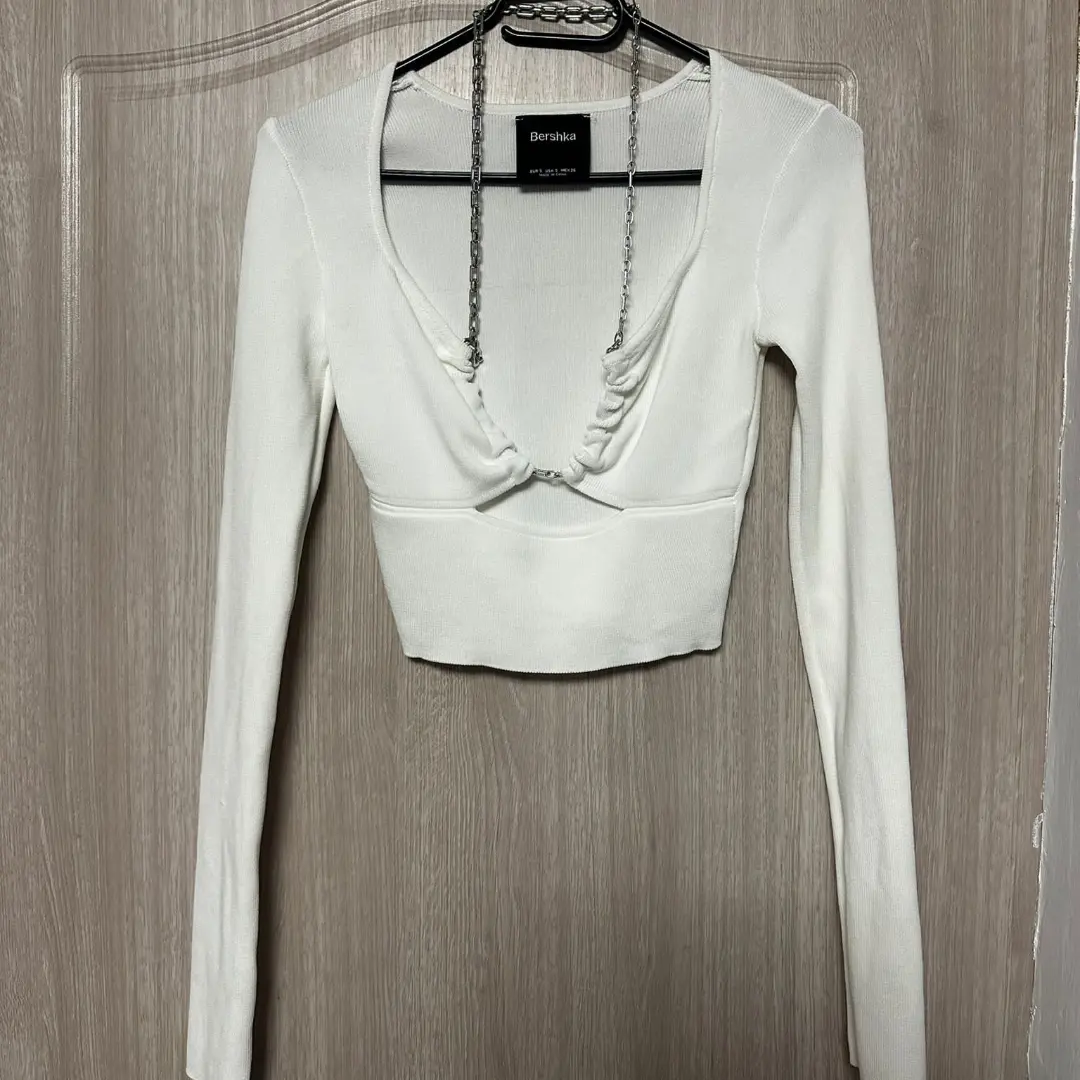 Bluză Bershka S | Alb, Normal, Poliamidă - Image 5