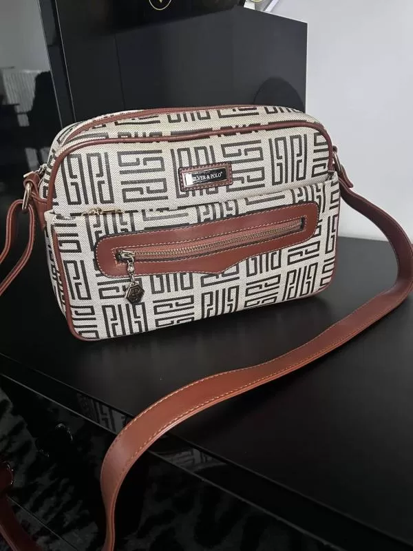 Geantă de umăr Silver&Polo | Maro - Image 2