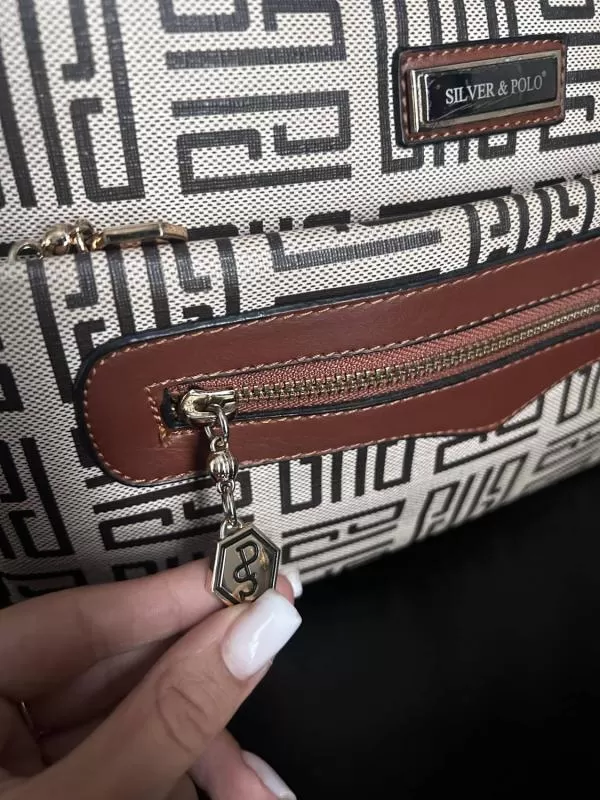 Geantă de umăr Silver&Polo | Maro - Image 4