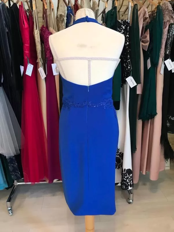 Rochie de seară IRINA ROSS ATELIER EU 36 | Albastru, Mini - Image 4