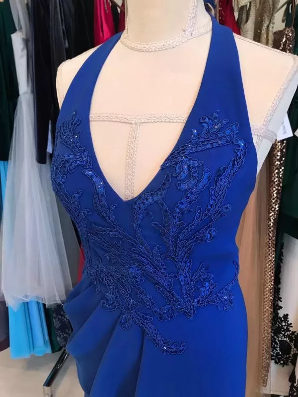 Rochie de seară IRINA ROSS ATELIER EU 36 | Albastru, Mini - Image 5