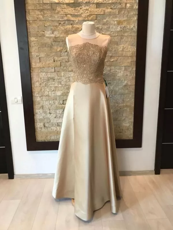 Rochie de seară IRINA ROSS ATELIER EU 38 | Auriu, Maxi - Image 5
